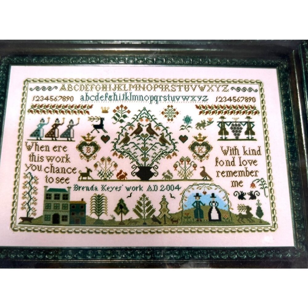 Kind Fond Love Cross Stitch Sampler Pattern By Brenda Keyes 317x189 Stitches